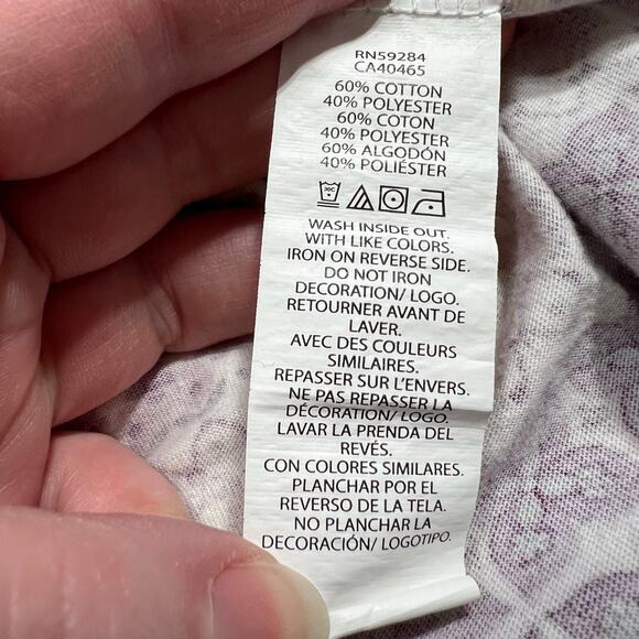 Childrens Place Girls T Shirt Dress Geo Print Purple Pink Fit and Flare XL - Picture 6 of 6